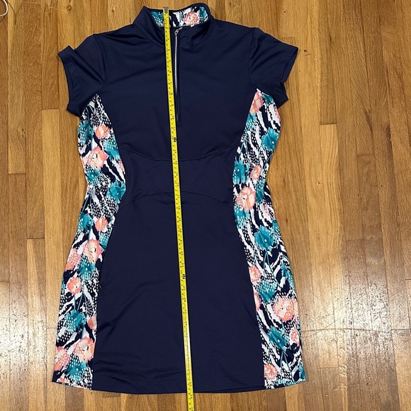 Pebble Beach | Women’s Navy and Floral Print Dress - Picture 8 of 16
